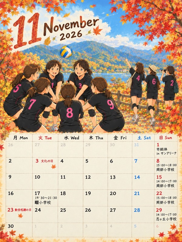 岡山|9人制バレーボール|ママさんバレー|四條畷市