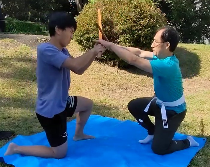 関口流抜刀術　懐剣の型1