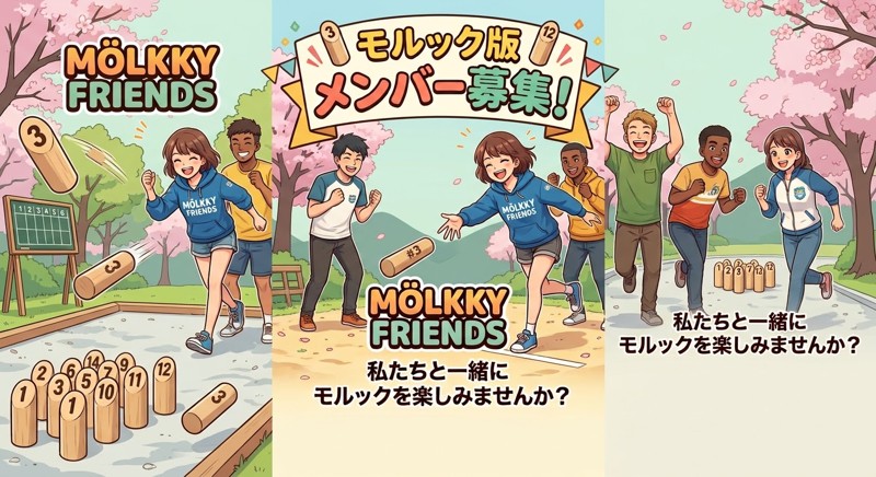 ＼運動が苦手でも楽しめる！／笑顔と作戦で盛り上がるモルック交流サークル🌿