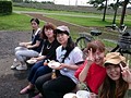 BBQでの女性陣