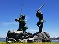 武蔵・小次郎像